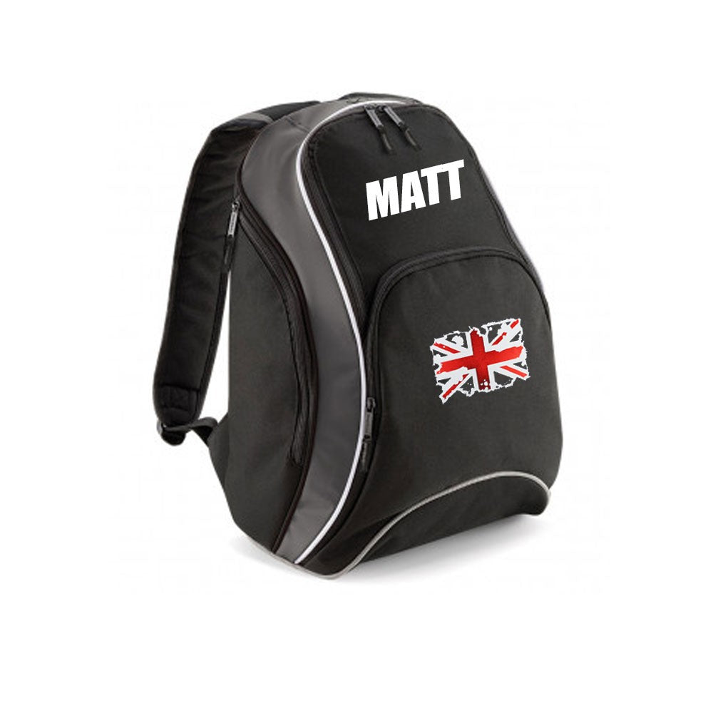 Backpack with Union Jack Print