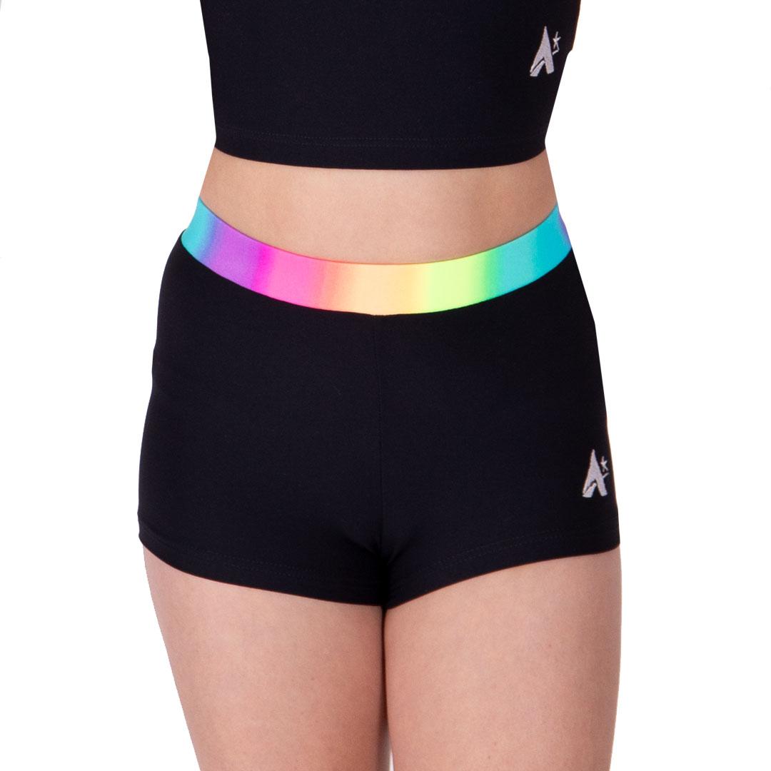 Rainbow Crop Top and Shorts Set