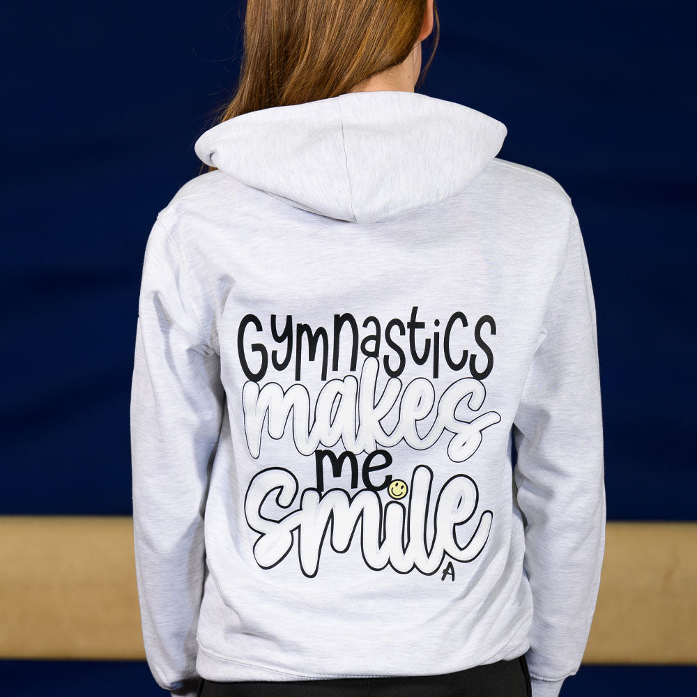 Gymnastics Makes Me Smile Hoodie
