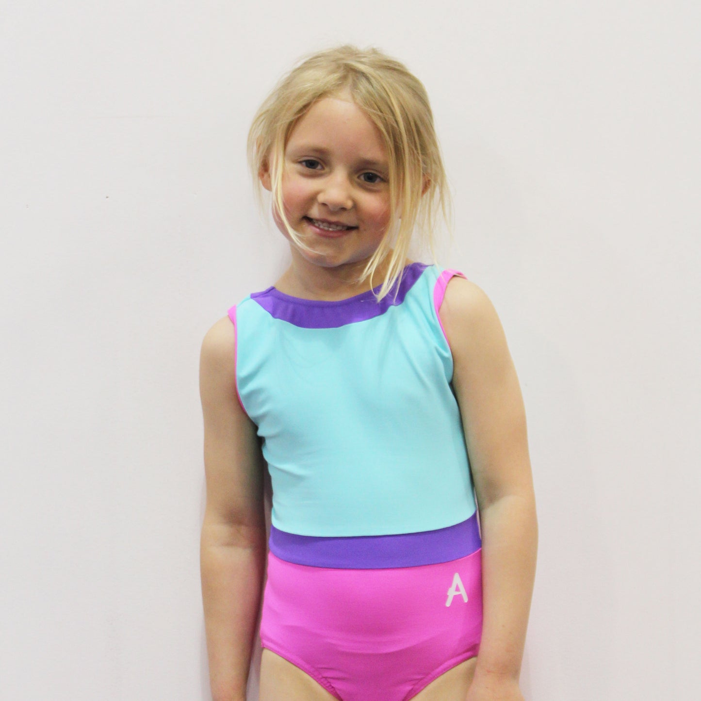 HANNAH - Blue and Purple Matt Leotard