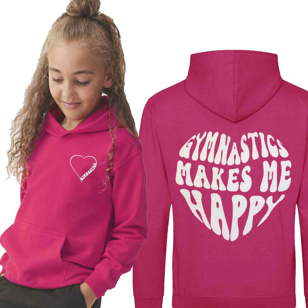 Gymnastics Makes Me Happy Hoodie