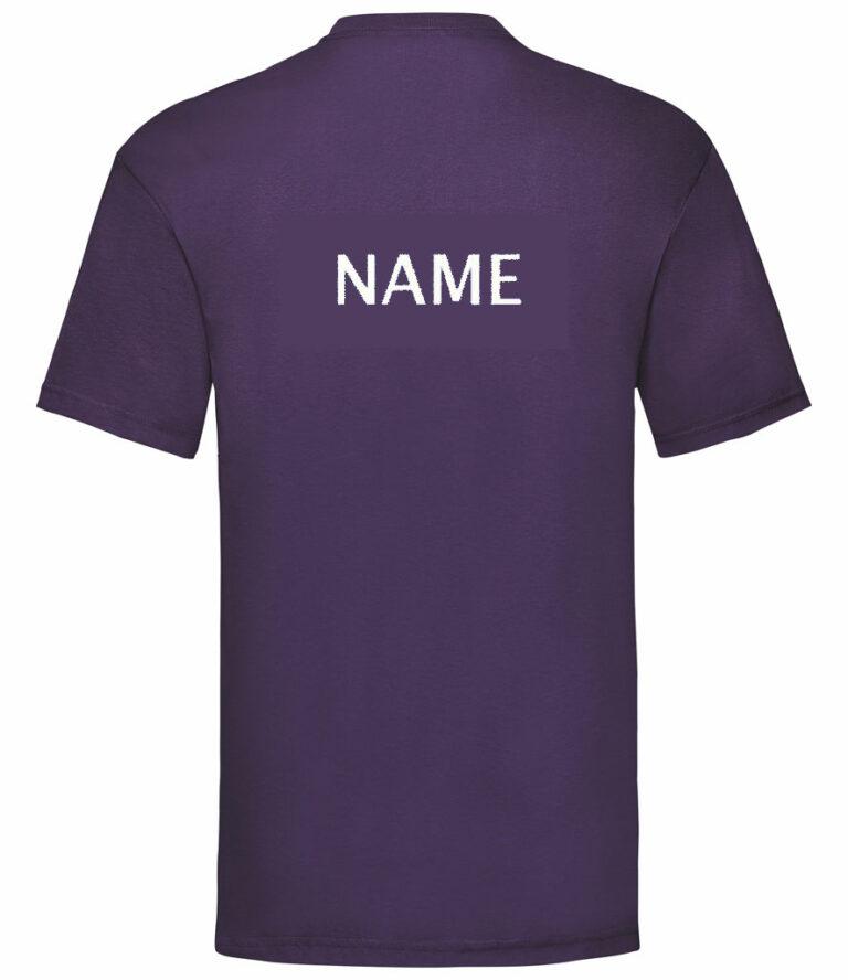 SPARTA - Club Cooltex Tshirt in Purple personalised with your name