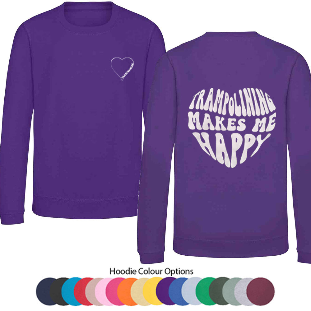 Trampolining Makes Me Happy Sweatshirt