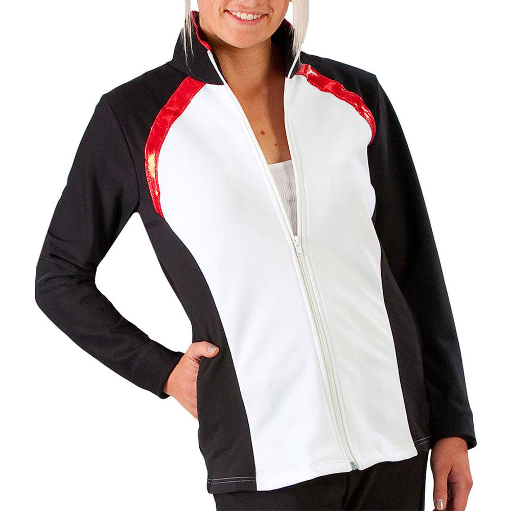 TS44 - Fitted Zipped Jacket with contrast panel