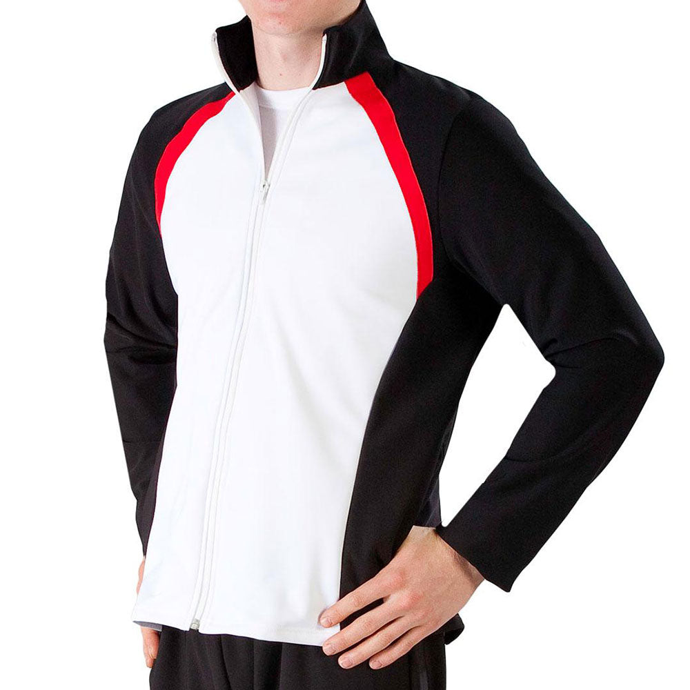 TS44 - Mens Zipped Jacket with contrast panel