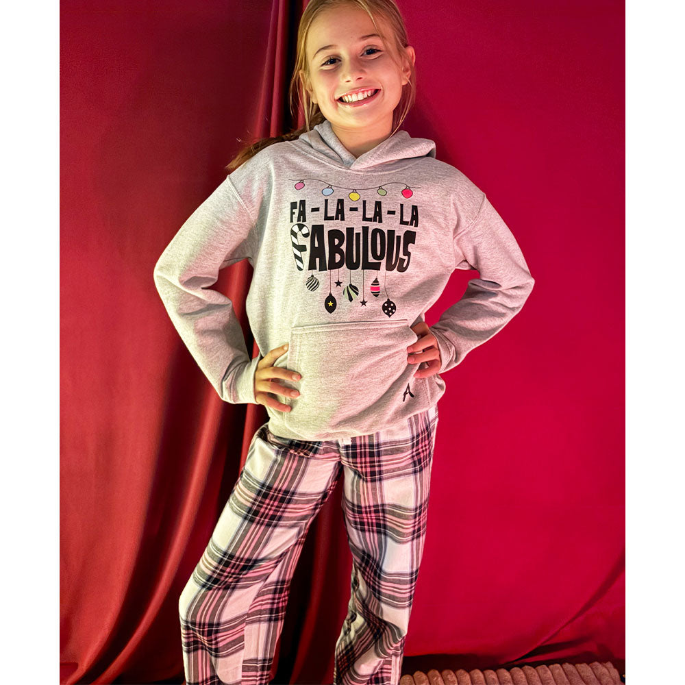 Grey Christmas Hoody Pyjama Set