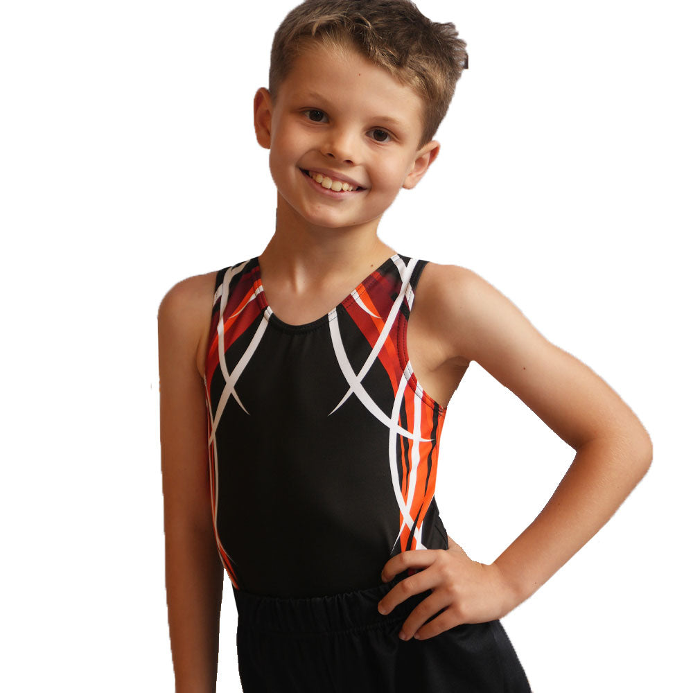 Black, Red and White Sublim Leotard