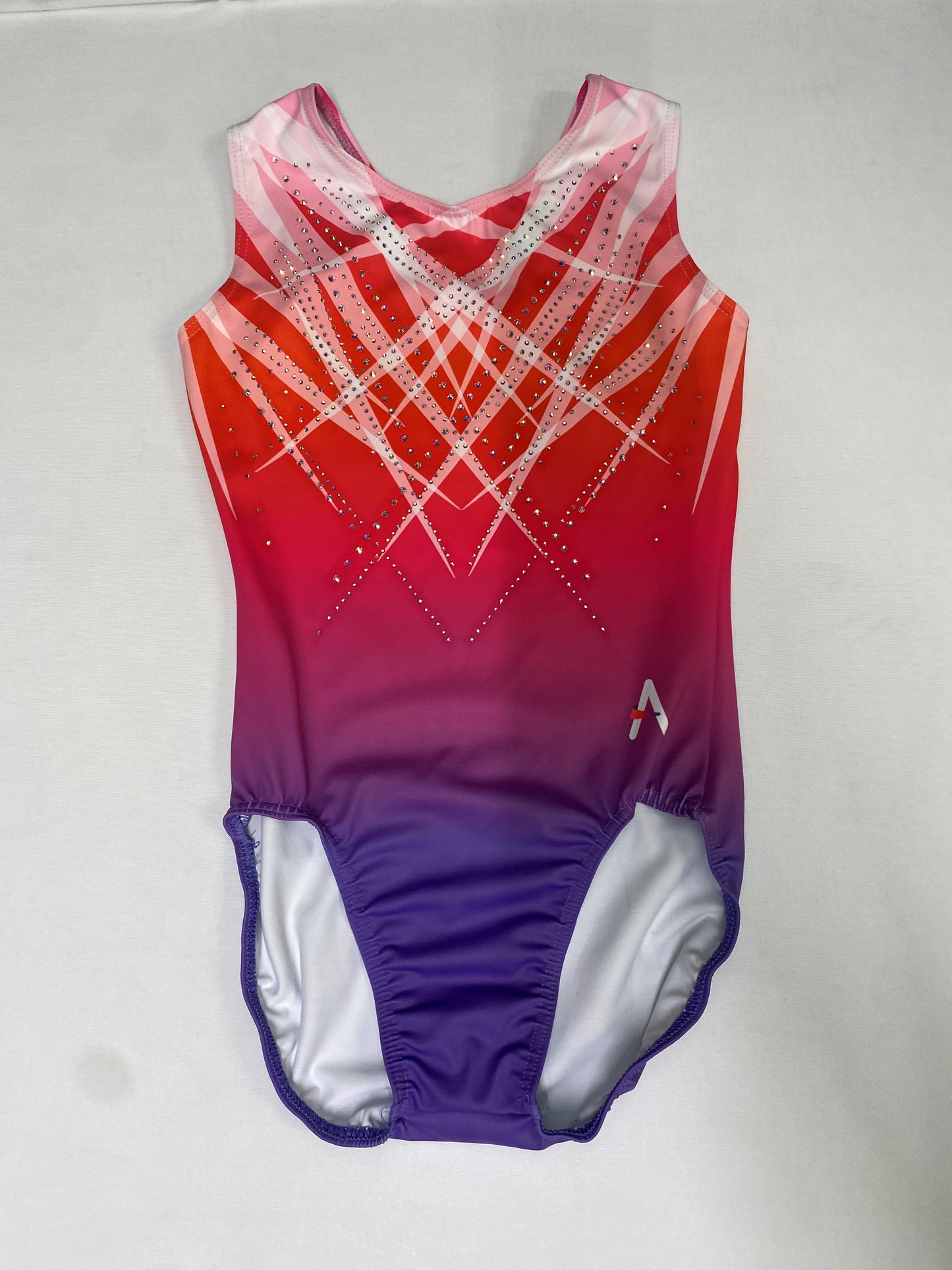 NOVA - Purple, Pink and Red Ombré Leotard