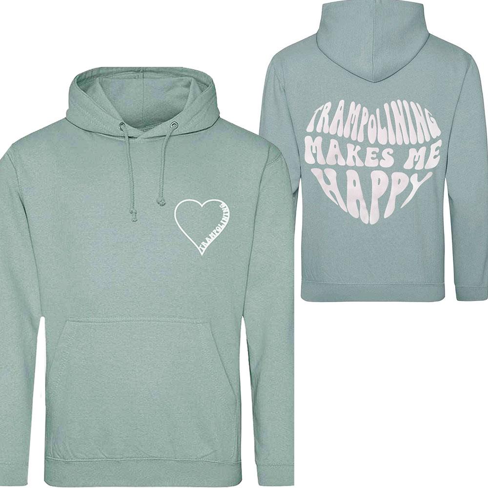 Trampolining Makes Me Happy Hoodie