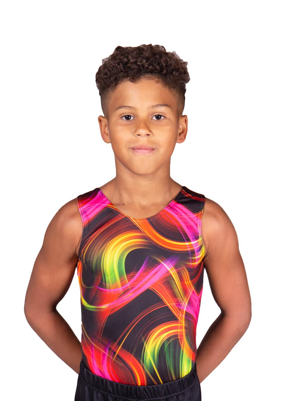 Bright "Neon Lights" Patterned leotard