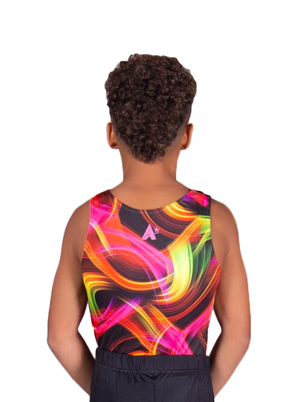 Bright "Neon Lights" Patterned leotard