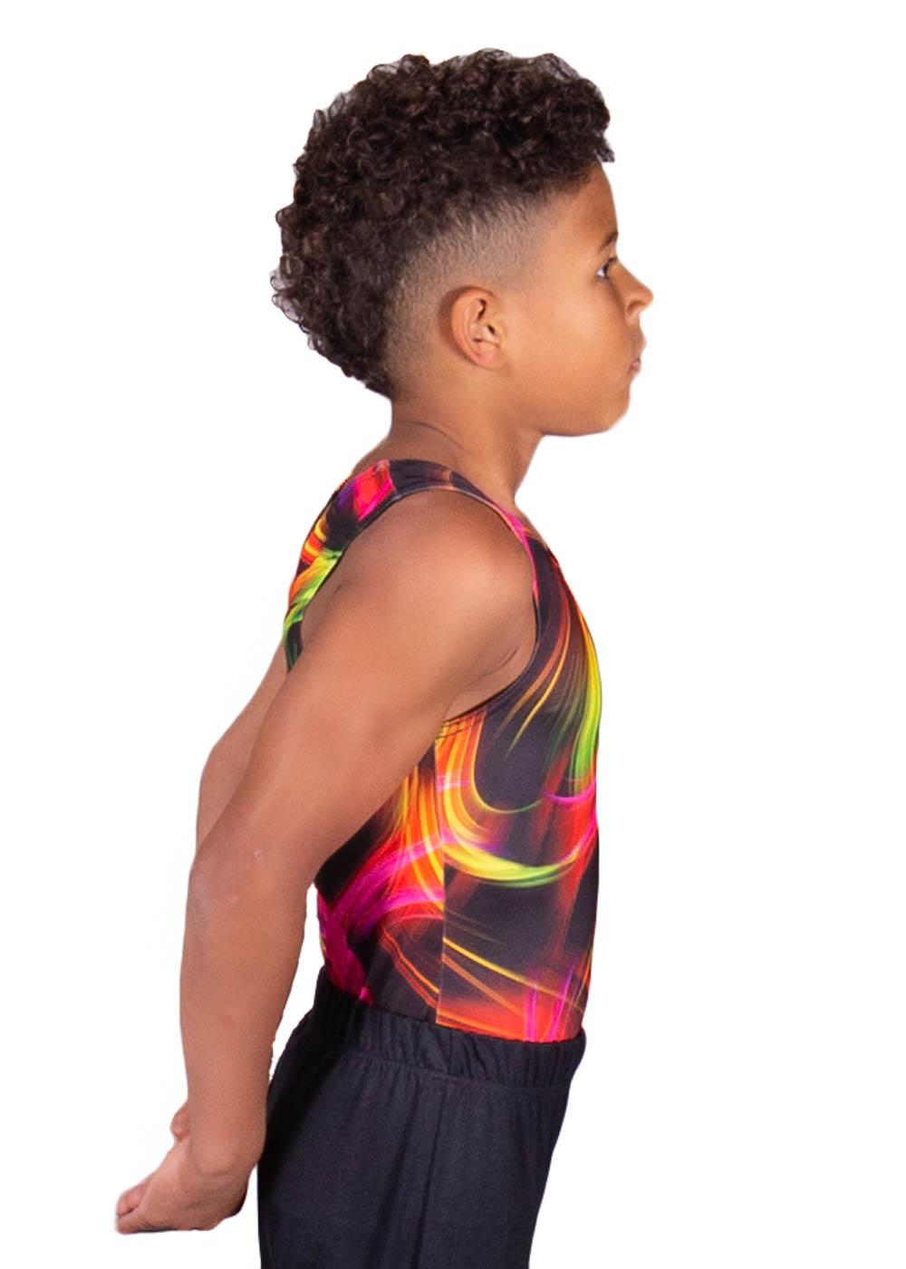 Bright "Neon Lights" Patterned leotard