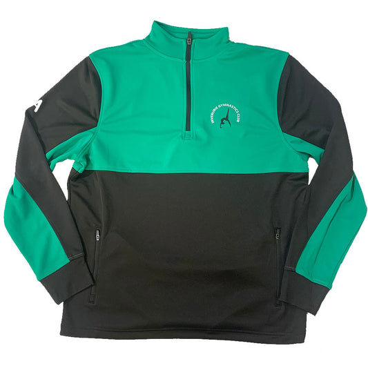 INVERURIE - Black and Green 1/4 Zip Jacket