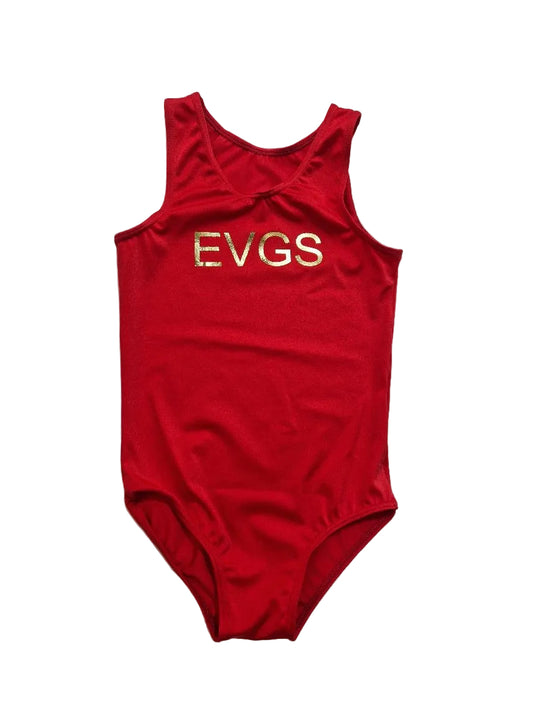 EXE VALLEY – Boys Sleeveless Red Lycra leotard with Print