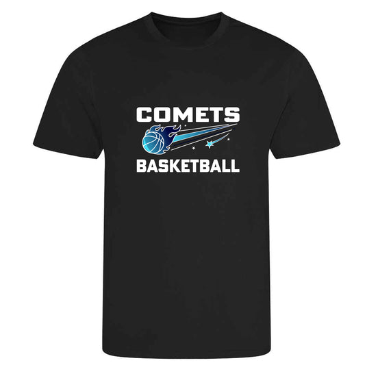 Comets Basketball - Girls Black cooltex top