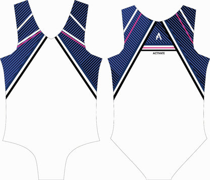 IGNITE - Boys White leotard with Blue details