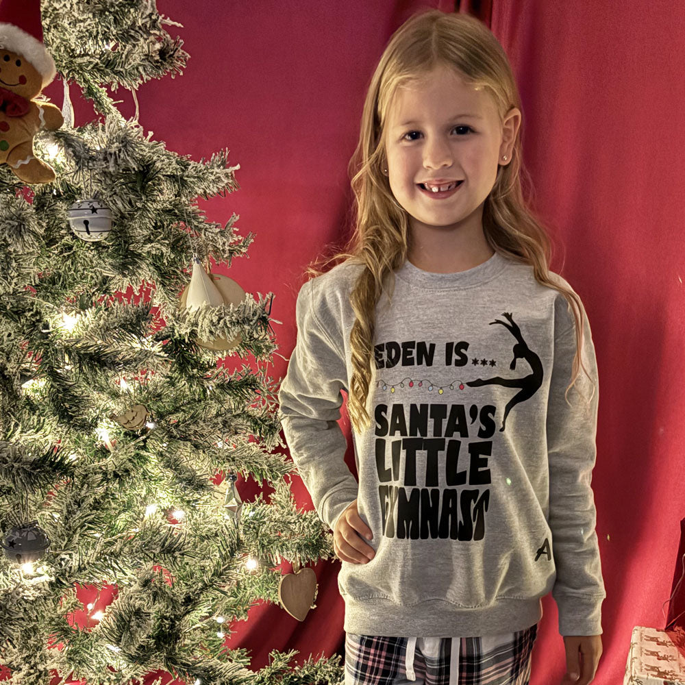 Santa's Little Gymnast Sweatshirt