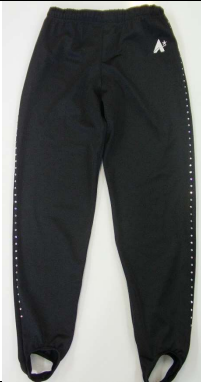 SOUTHAMPTON GC - Boys Black lycra competition stirrups with diamante