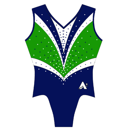NORTHERN IRELAND - Sleeveless printed leotard with diamante
