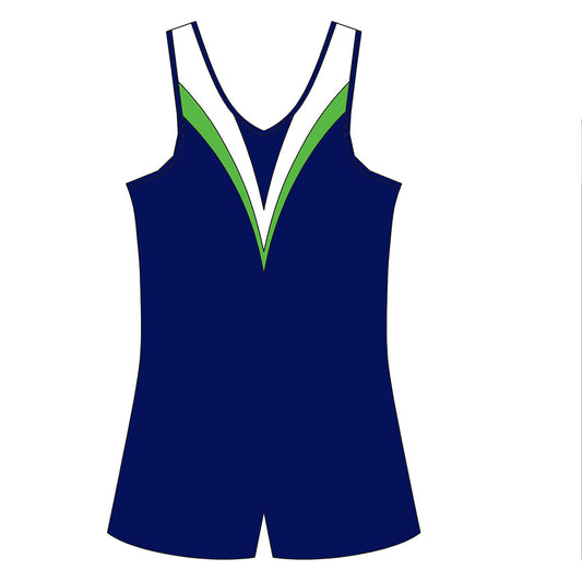 NORTHERN IRELAND - Boys Navy boxer leotard with White and Green details