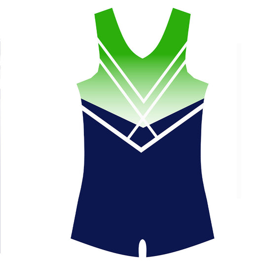 NORTHERN IRELAND - Boys Navy and Green boxer leotard