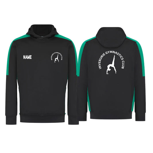 INVERURIE - Black and Green Hoodie