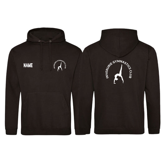 INVERURIE - Black Cotton Hoodie