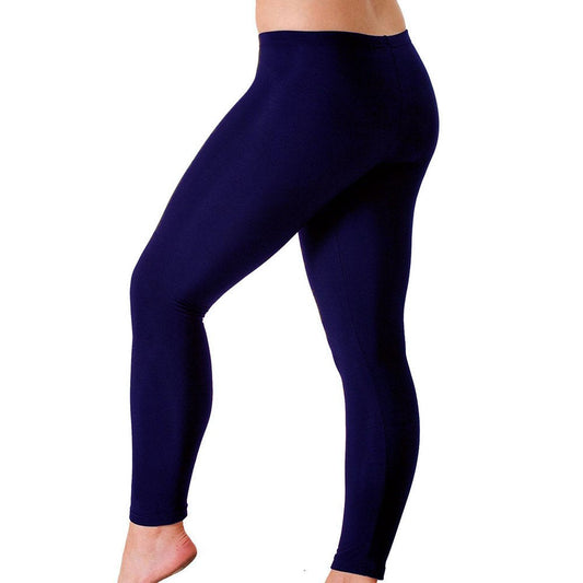 DARLINGTON GYMNASTICS CLUB Girls full length Leggings in Navy microtex