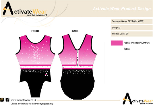 GRYPHON WEST GC - Girls Tumbling leotard