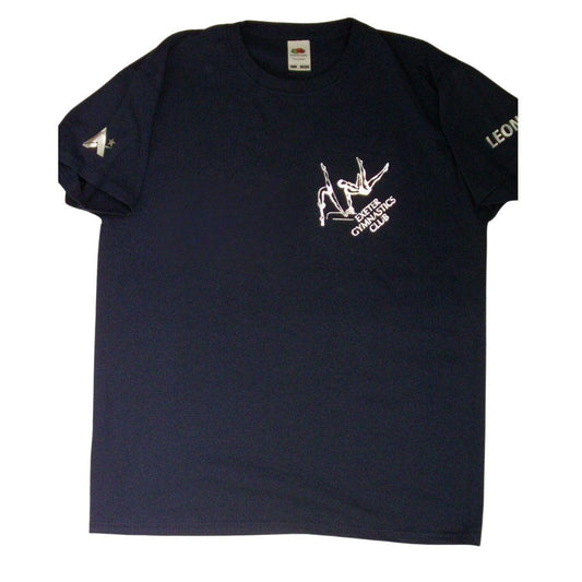 EXETER GYMNASTICS CLUB Navy Gym Club t-shirt with name