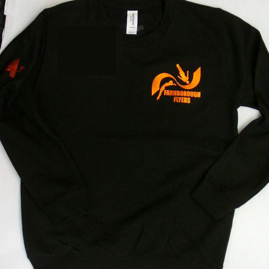 FARNBOROUGH FLYERS - BLACK SWEATSHIRT-PERSONALISED