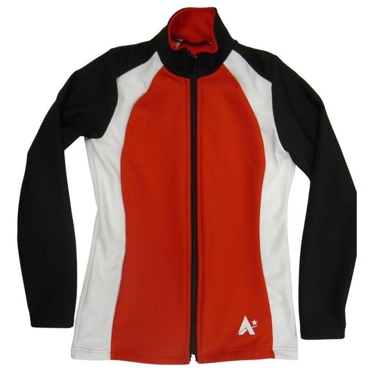 FROMESIDE - Girls tracksuit jacket in Black, Red and White with Club print