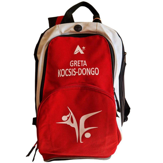 FROMESIDE - Personalised Red Backpack with club prints