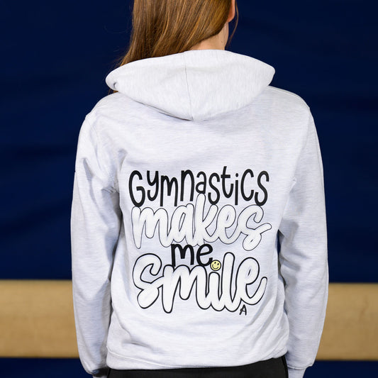 Gymnastics Makes Me Smile Hoodie
