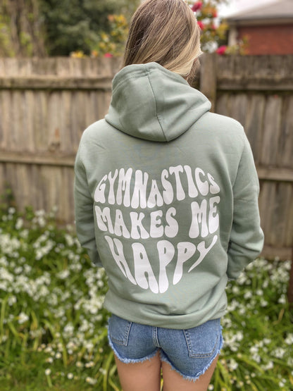 Gymnastics Makes Me Happy Hoodie