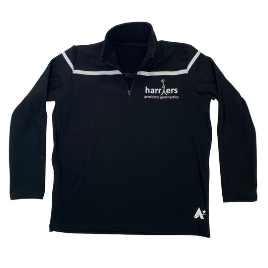 HARRIERS - Club tracksuit jacket in Black and White microtex with club print