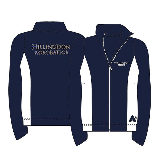 HILLINGDON - Boys Team tracksuit jacket in Navy and White with Hillingdon printed logo