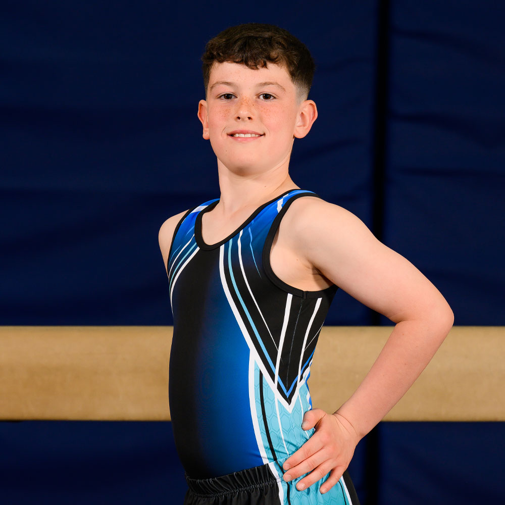 JACOB BLUE - Boys Black and Blue leotard
