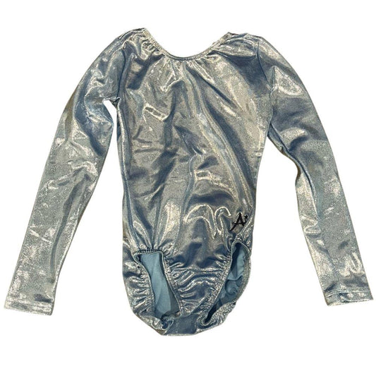 Long Sleeved Blue Girls Training Leotard
