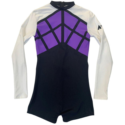 MAJESTICS GYMNASTICS - PURPLE/WHITE BOYS BSA WITH LONG SLEEVES