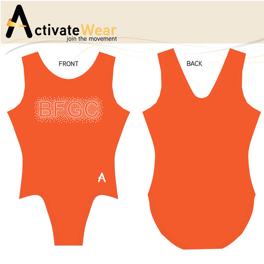 BLANDFORD FORUM GC - Girls Mandarin sleeveless leotard