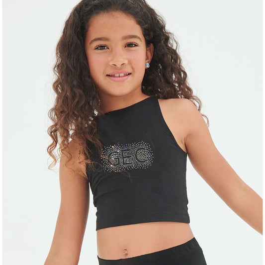 Grace Eve Crop Top with Diamante Gems