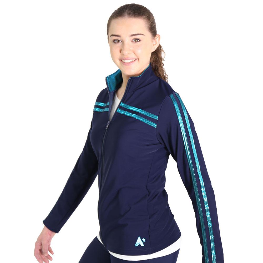 TSS - Fitted Zipped Jacket with contrast stipes