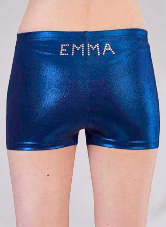 LWGC - GIRLS NAVY SHIMMER SHORTS WITH NAME
