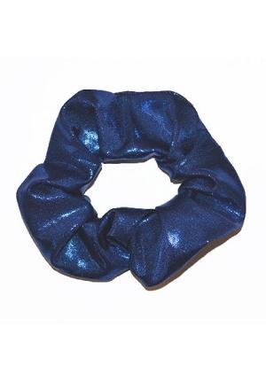Navy Shimmer Scrunchie