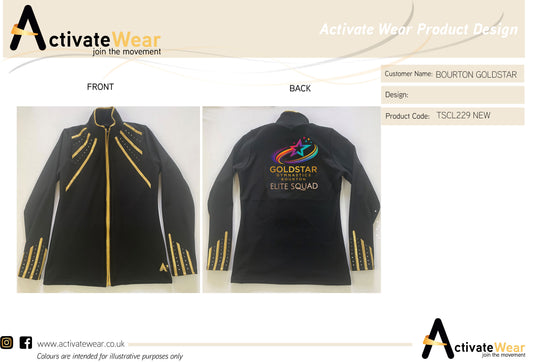 BOURTON GYMNASTICS GOLDSTAR  - ELITE SQUAD TRACKSUIT JACKET