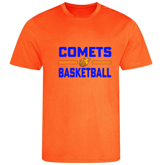 Comets Basketball - Boys Orange cooltex top