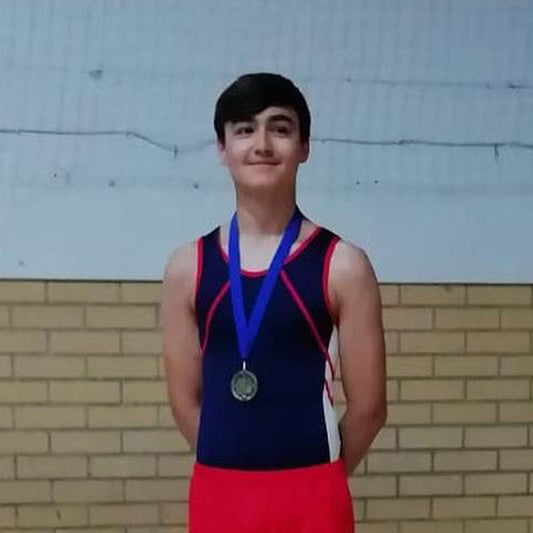 RECOIL - Boys sleeveless leotard in Navy and White
