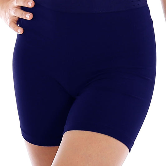 RECOIL - Navy longer length Lycra Shorts