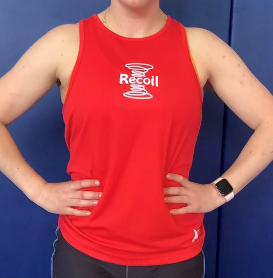 RECOIL - Red cooltex Vest with Club Print